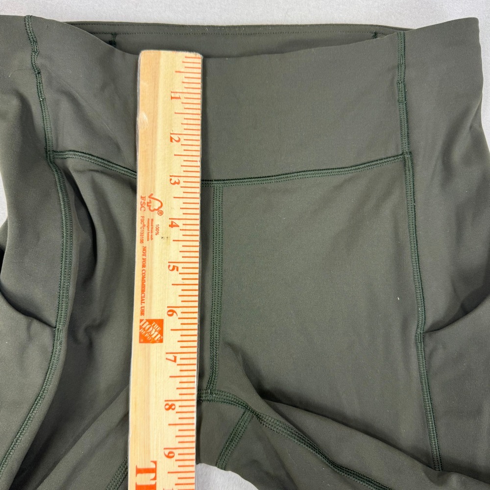Lululemon Speed Up Full length Tight Olive Green Running Leggings Pockets Size 4 - Picture 8 of 9